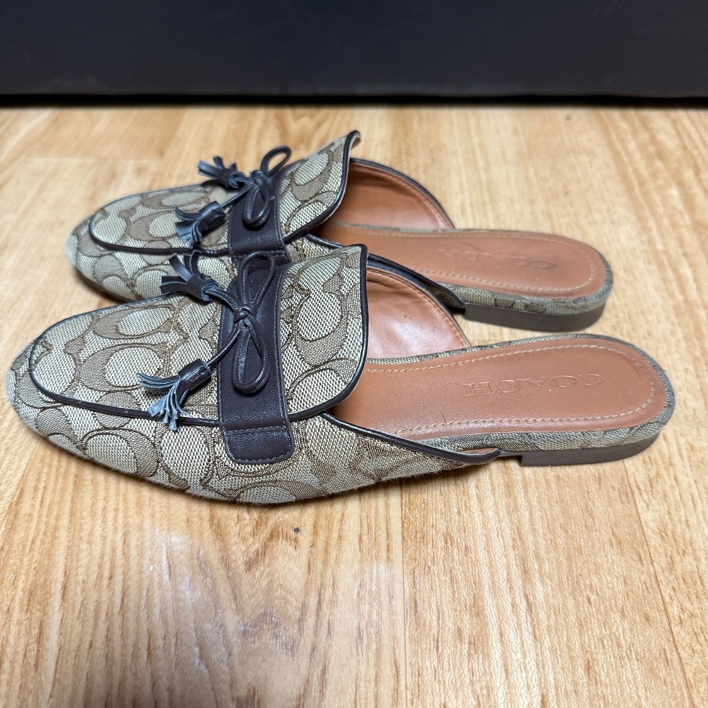 Coach signature c logo slide mule loafers - Picture 3 of 6